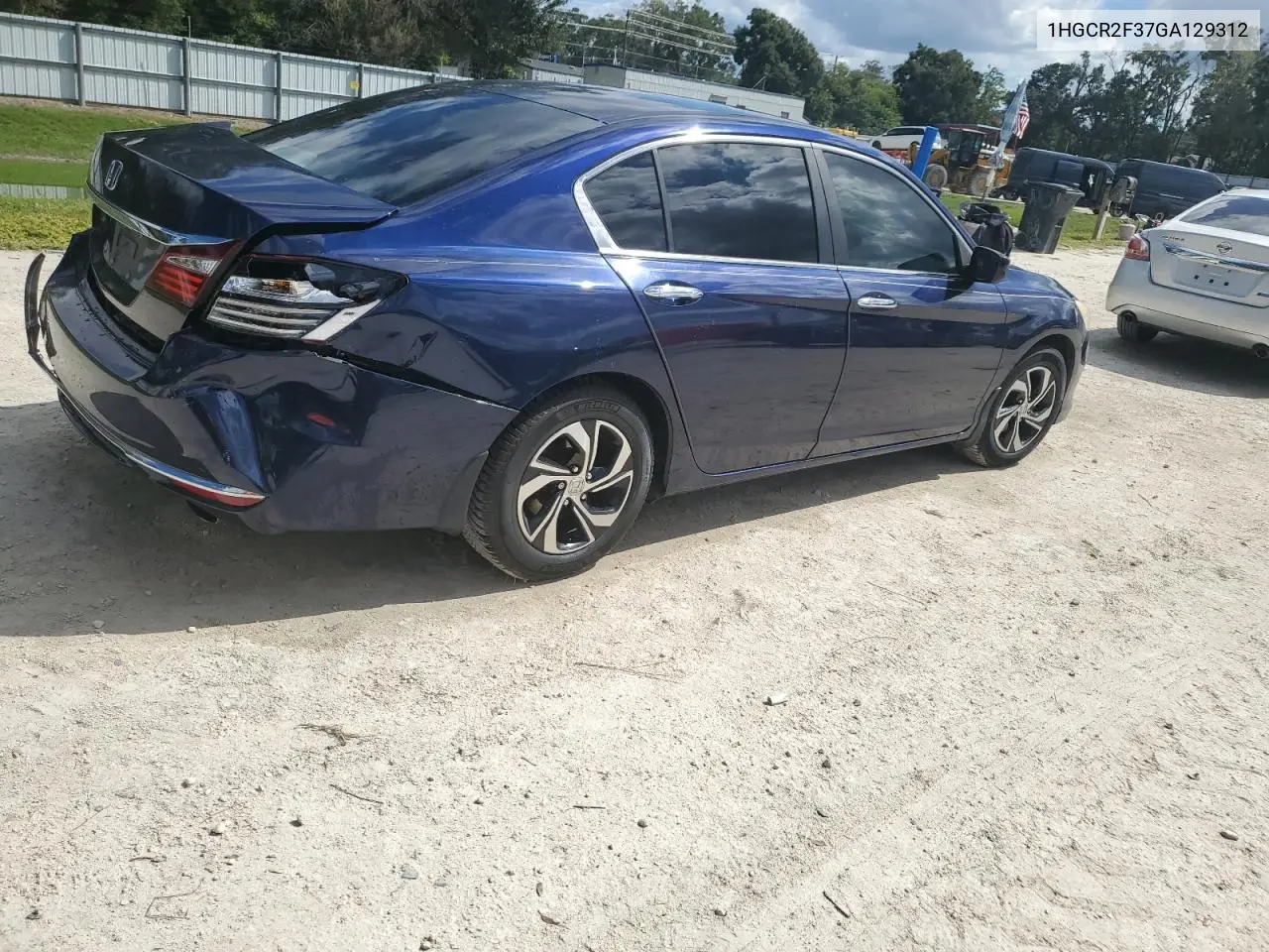 1HGCR2F37GA129312 2016 Honda Accord Lx