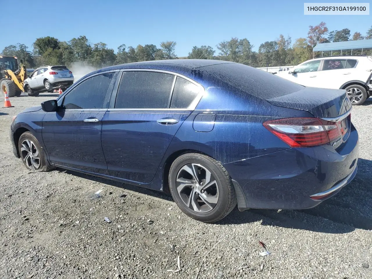 1HGCR2F31GA199100 2016 Honda Accord Lx
