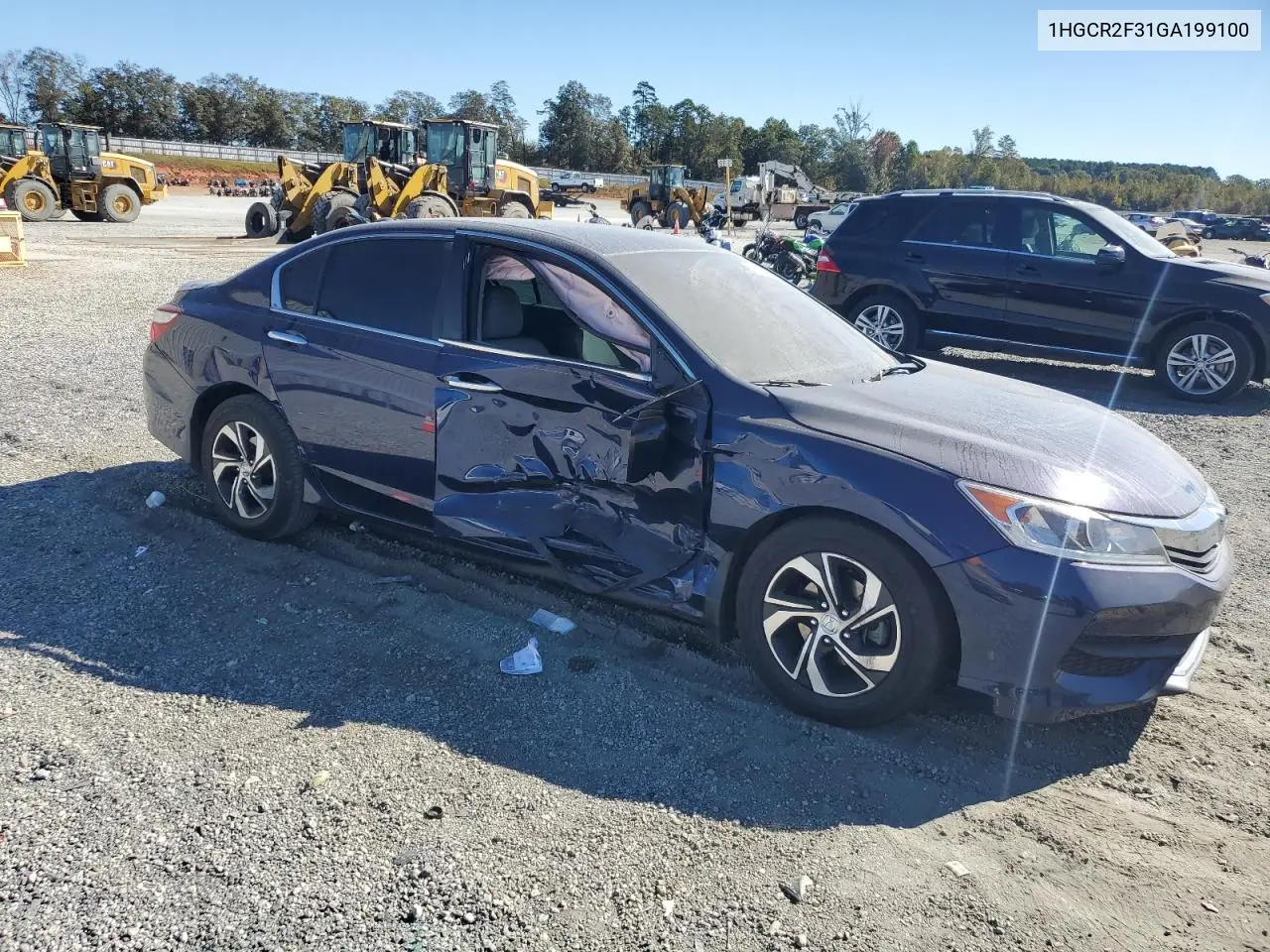 1HGCR2F31GA199100 2016 Honda Accord Lx