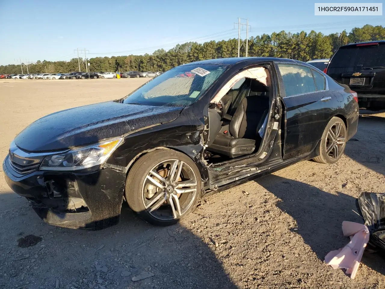 1HGCR2F59GA171451 2016 Honda Accord Sport