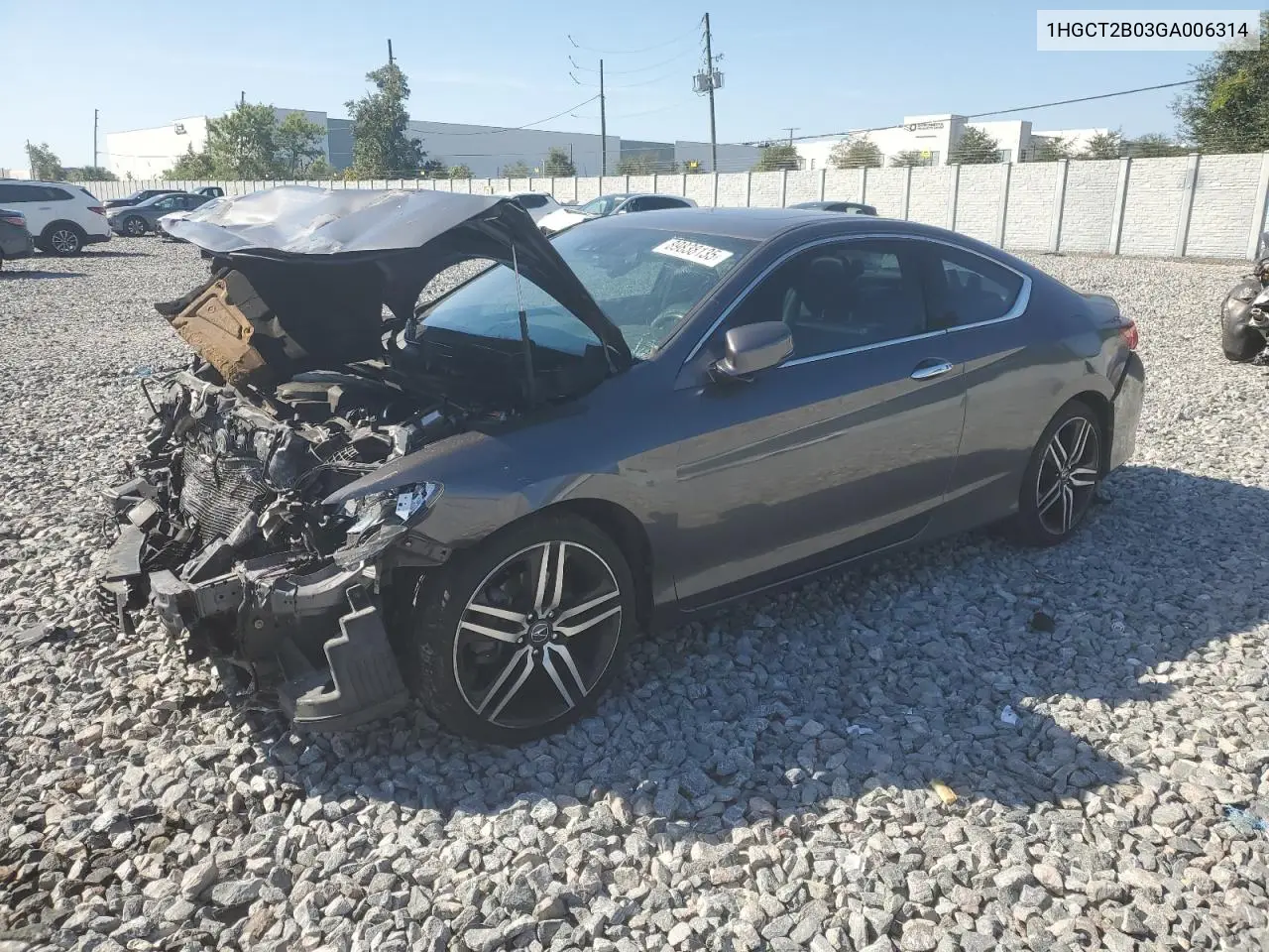 1HGCT2B03GA006314 2016 Honda Accord Touring