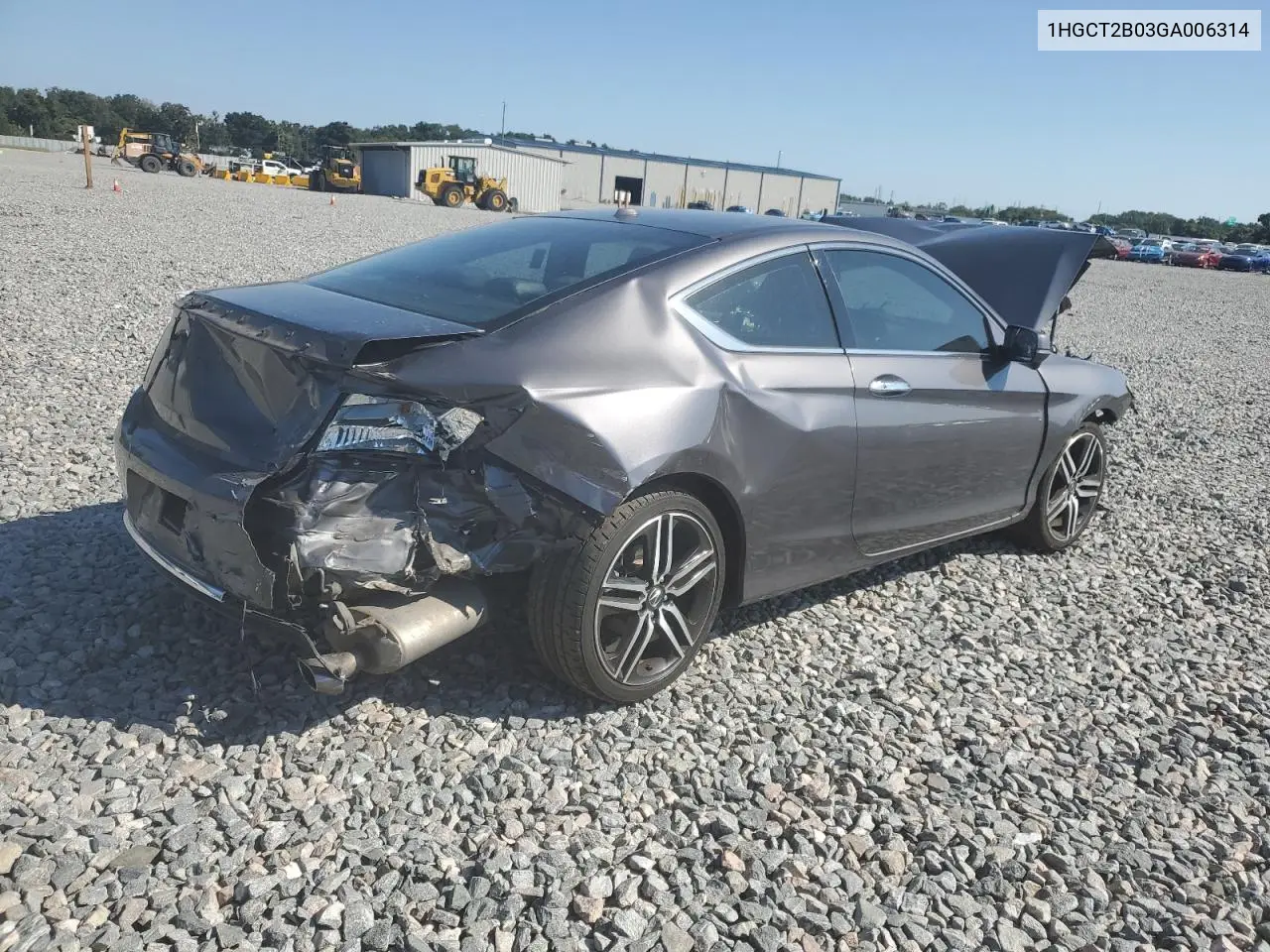 1HGCT2B03GA006314 2016 Honda Accord Touring