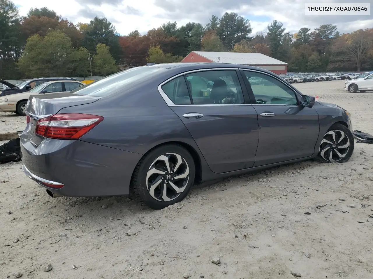 1HGCR2F7XGA070646 2016 Honda Accord Ex