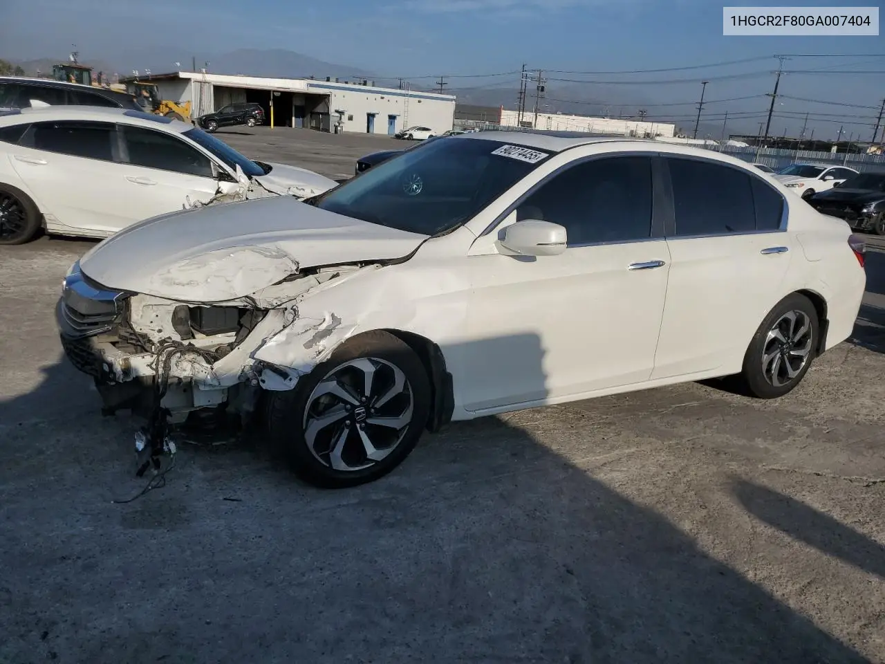 1HGCR2F80GA007404 2016 Honda Accord Exl