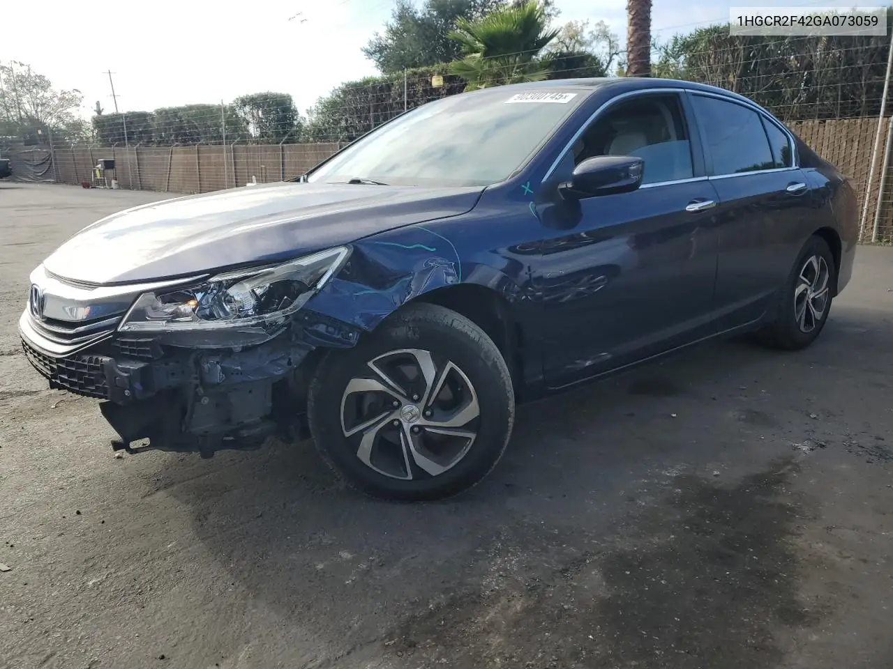 1HGCR2F42GA073059 2016 Honda Accord Lx