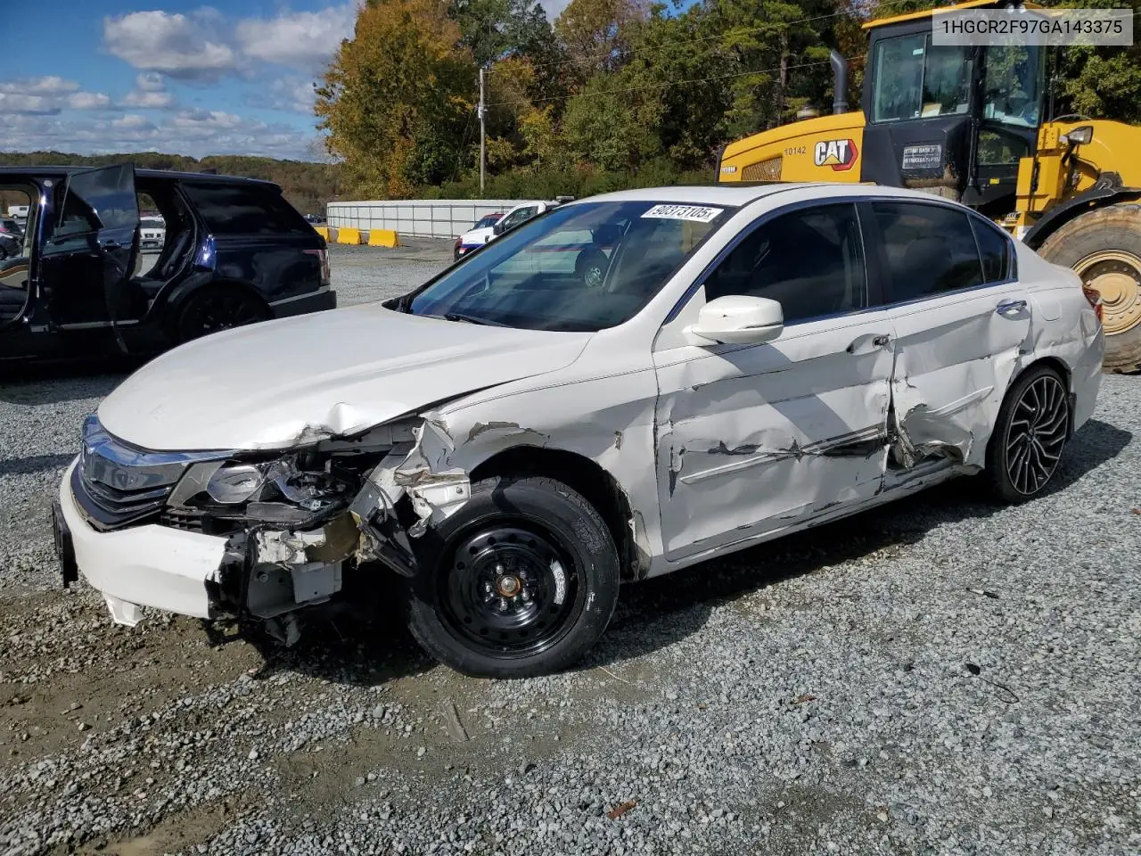 1HGCR2F97GA143375 2016 Honda Accord Exl