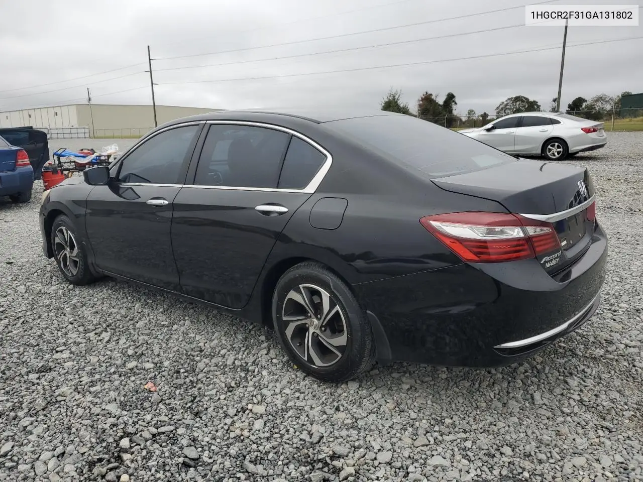 1HGCR2F31GA131802 2016 Honda Accord Lx