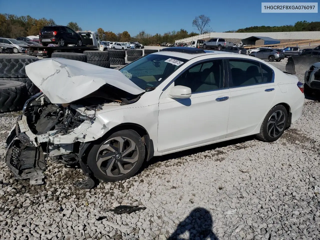 1HGCR2F8XGA076097 2016 Honda Accord Exl