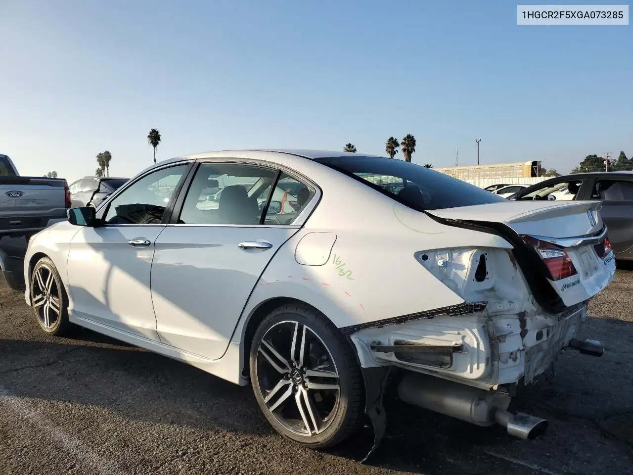 1HGCR2F5XGA073285 2016 Honda Accord Sport