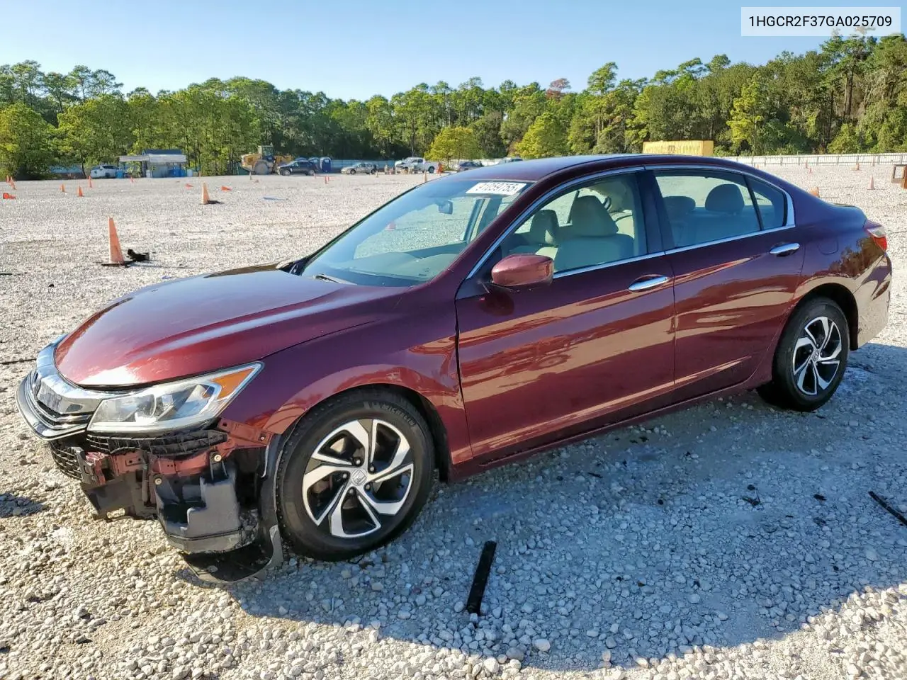 1HGCR2F37GA025709 2016 Honda Accord Lx
