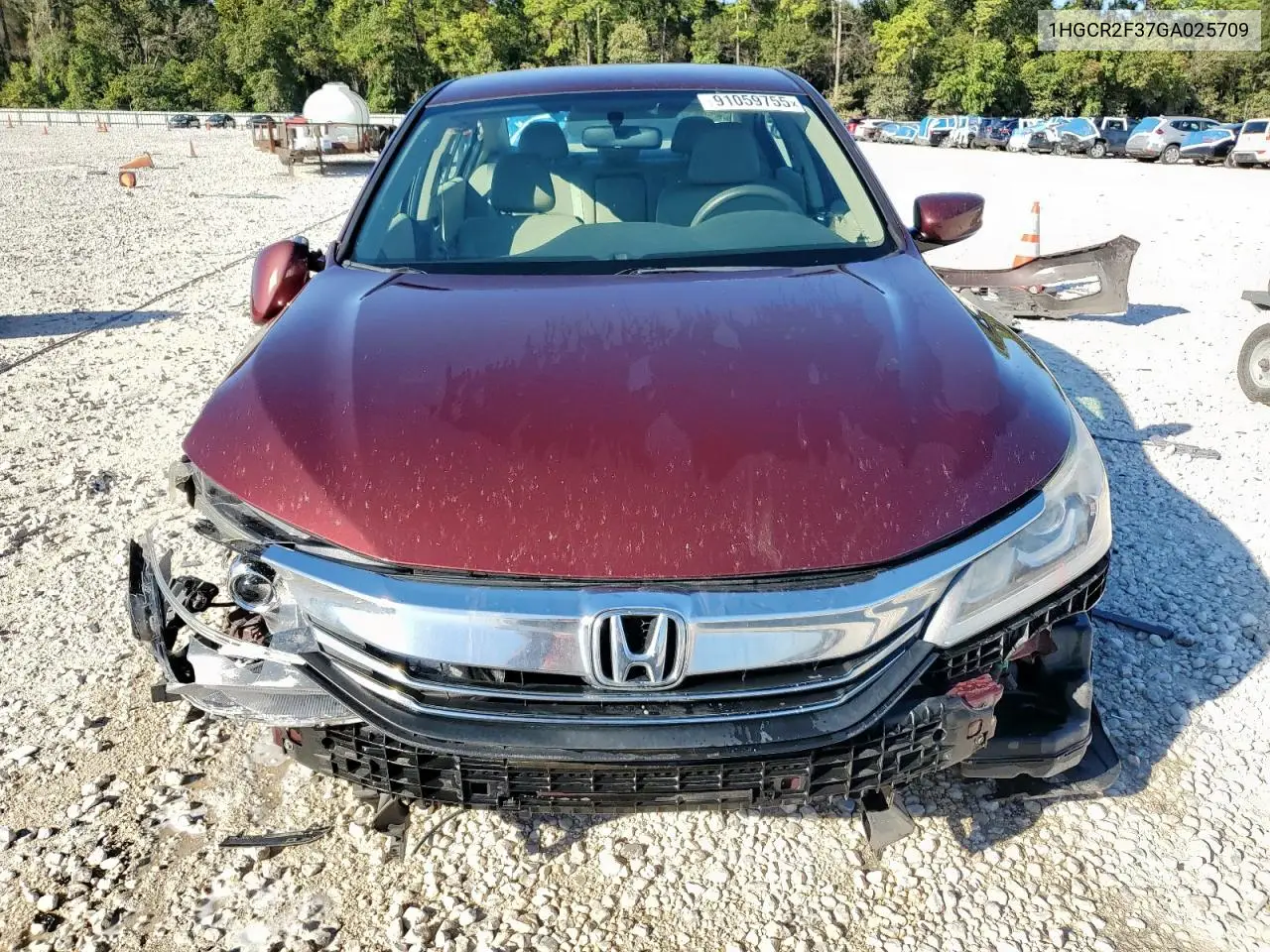 1HGCR2F37GA025709 2016 Honda Accord Lx