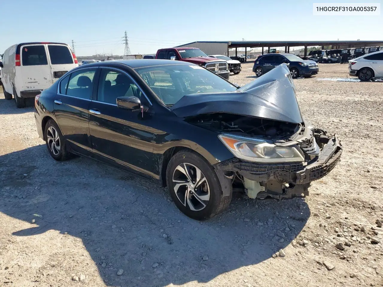 1HGCR2F31GA005357 2016 Honda Accord Lx