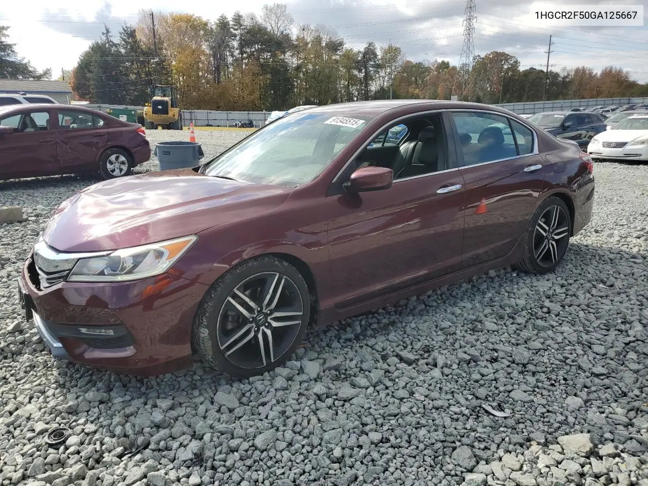1HGCR2F50GA125667 2016 Honda Accord Sport