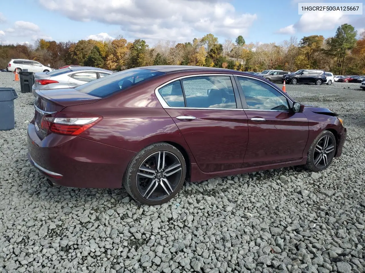 1HGCR2F50GA125667 2016 Honda Accord Sport