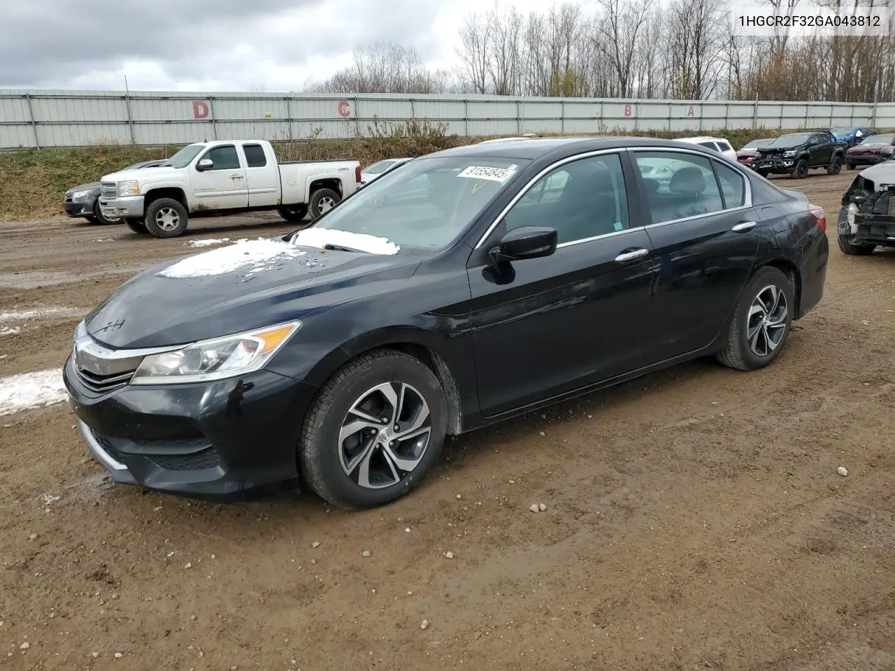 1HGCR2F32GA043812 2016 Honda Accord Lx