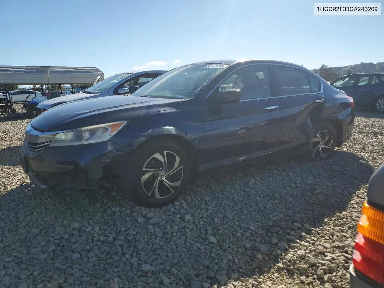 1HGCR2F33GA243209 2016 Honda Accord Lx