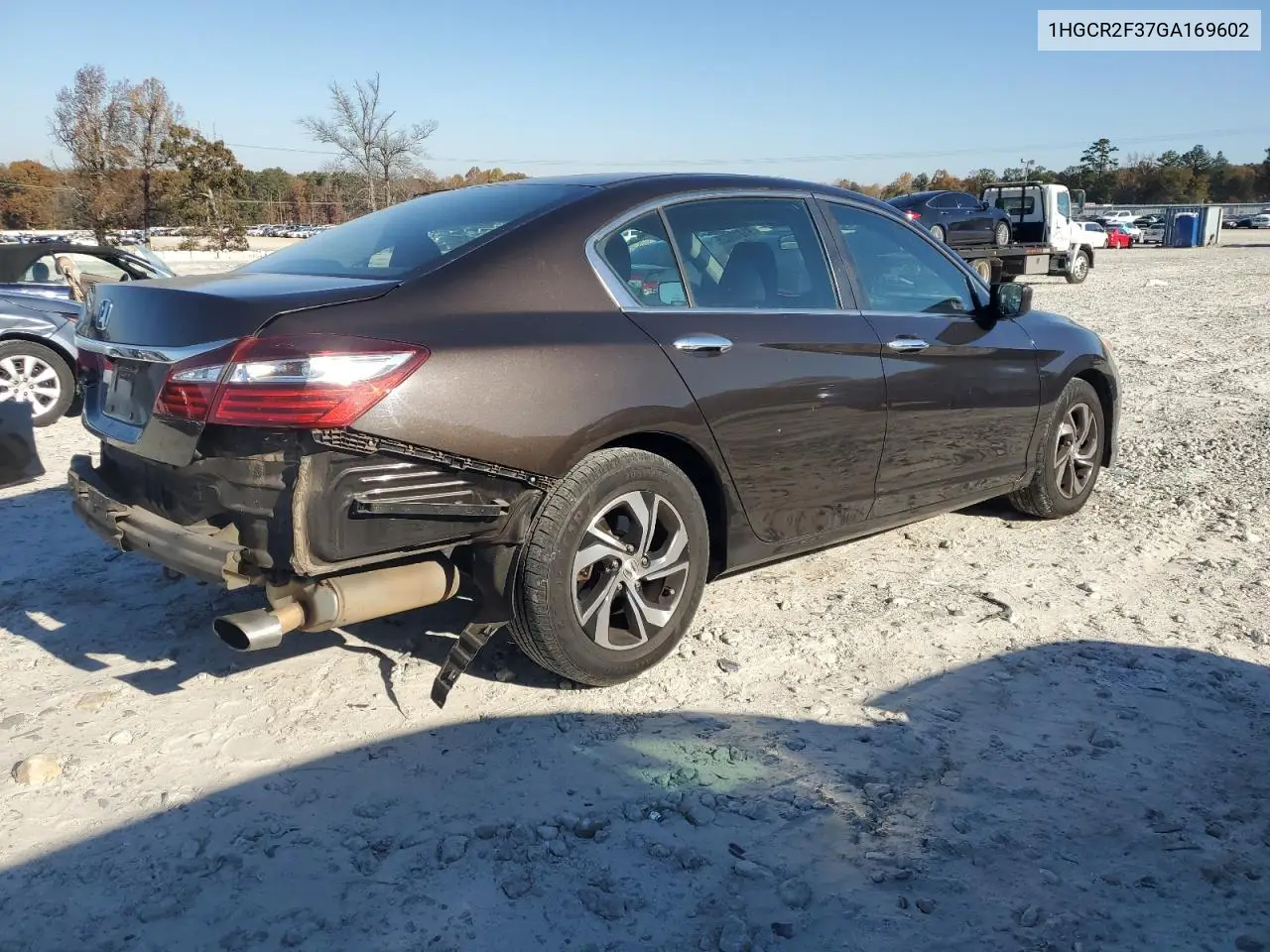 1HGCR2F37GA169602 2016 Honda Accord Lx