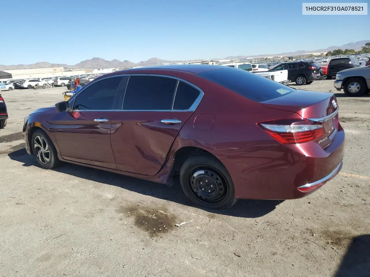 1HGCR2F31GA078521 2016 Honda Accord Lx