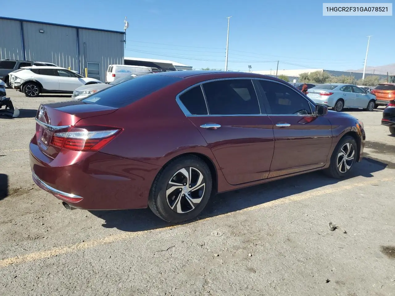 1HGCR2F31GA078521 2016 Honda Accord Lx