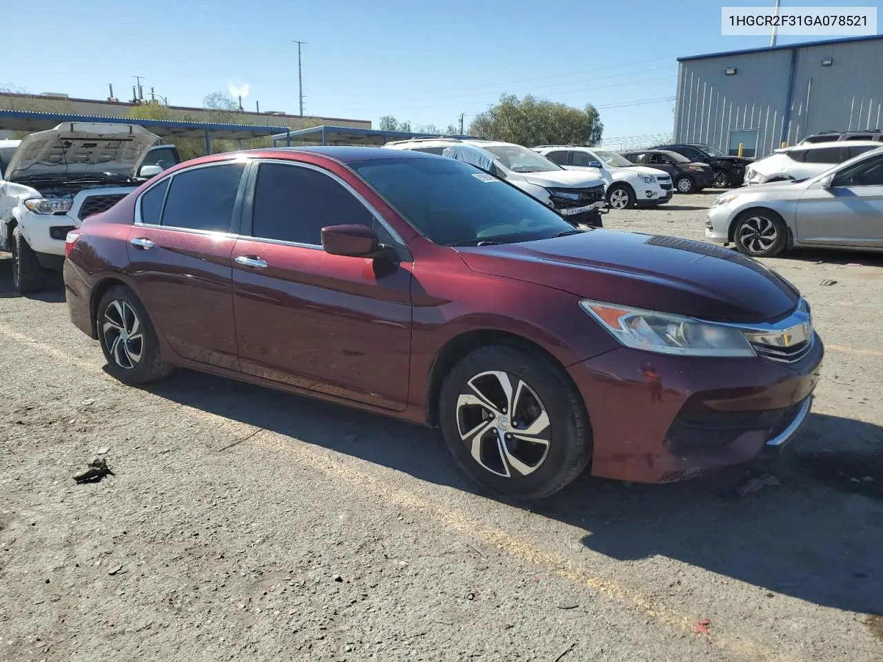 1HGCR2F31GA078521 2016 Honda Accord Lx