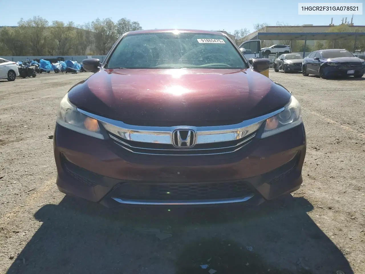 1HGCR2F31GA078521 2016 Honda Accord Lx