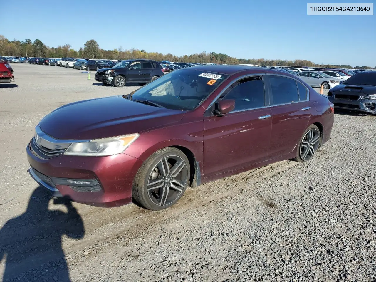 1HGCR2F54GA213640 2016 Honda Accord Sport