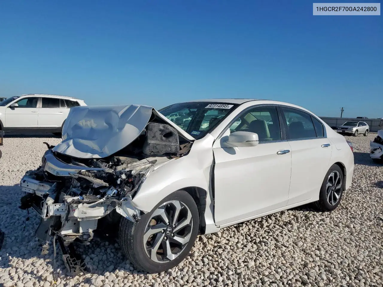 1HGCR2F70GA242800 2016 Honda Accord Ex