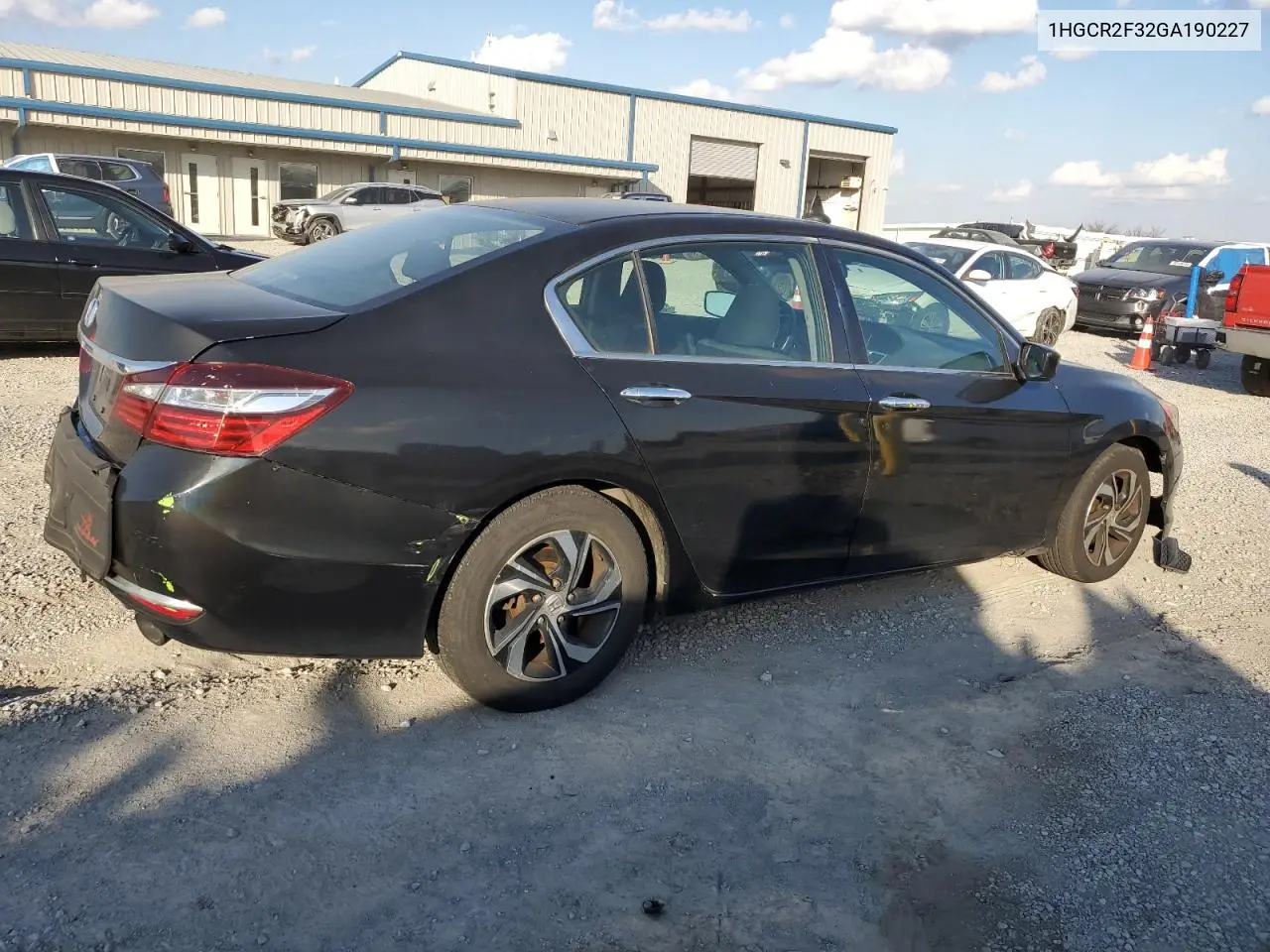 1HGCR2F32GA190227 2016 Honda Accord Lx