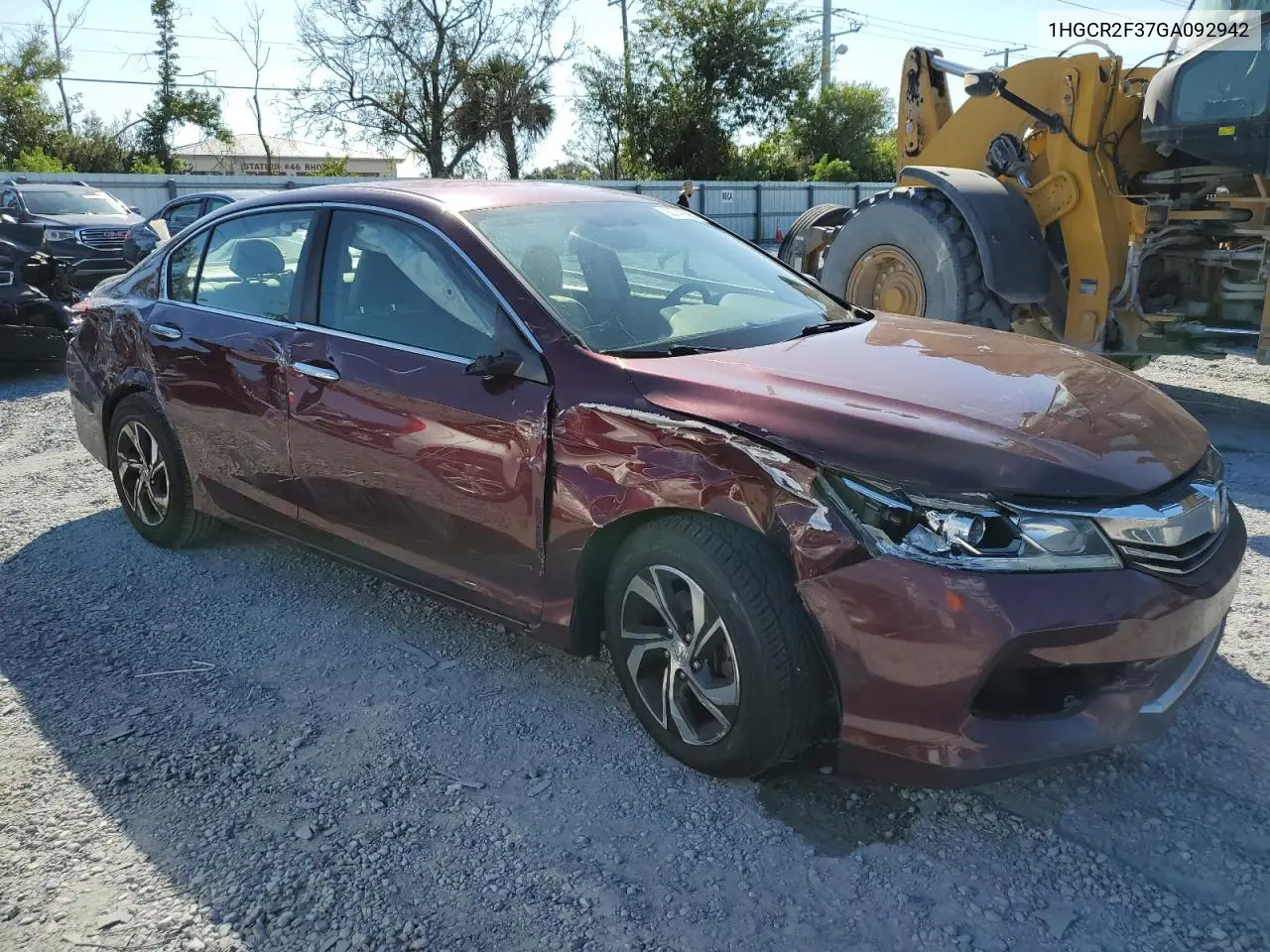 1HGCR2F37GA092942 2016 Honda Accord Lx