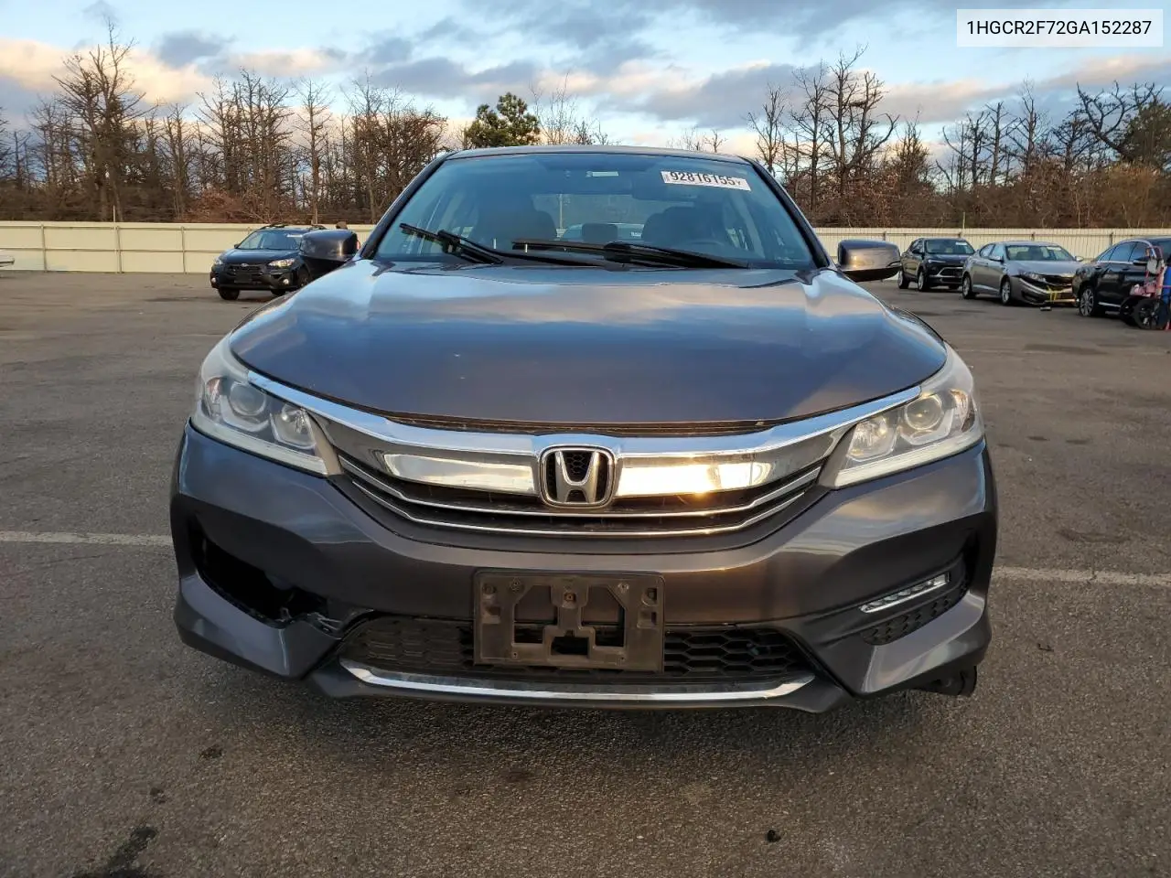 1HGCR2F72GA152287 2016 Honda Accord Ex