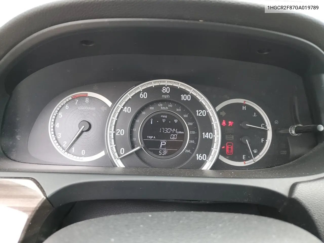 1HGCR2F87GA019789 2016 Honda Accord Exl