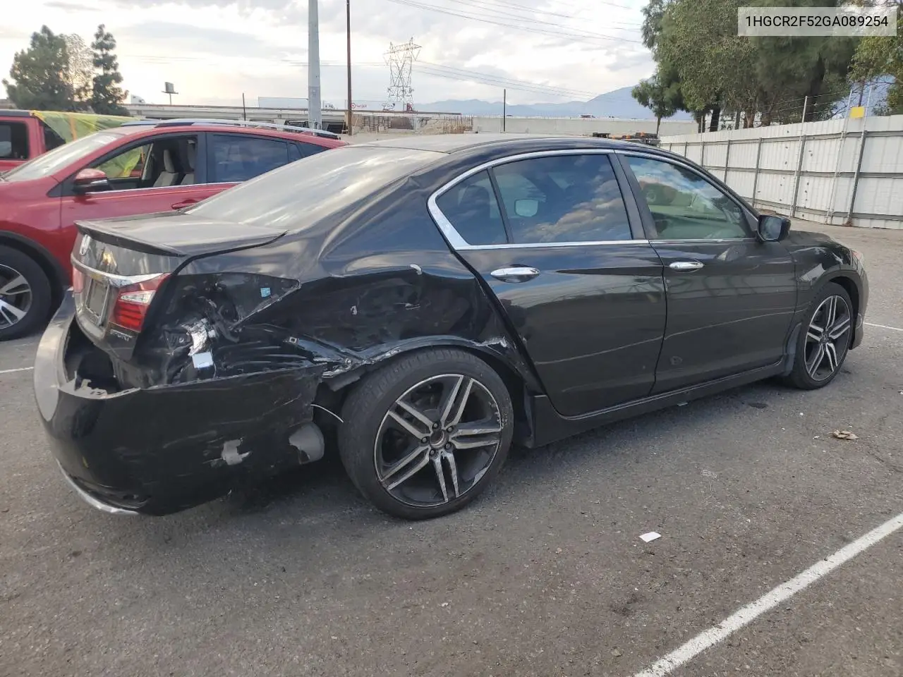 1HGCR2F52GA089254 2016 Honda Accord Sport