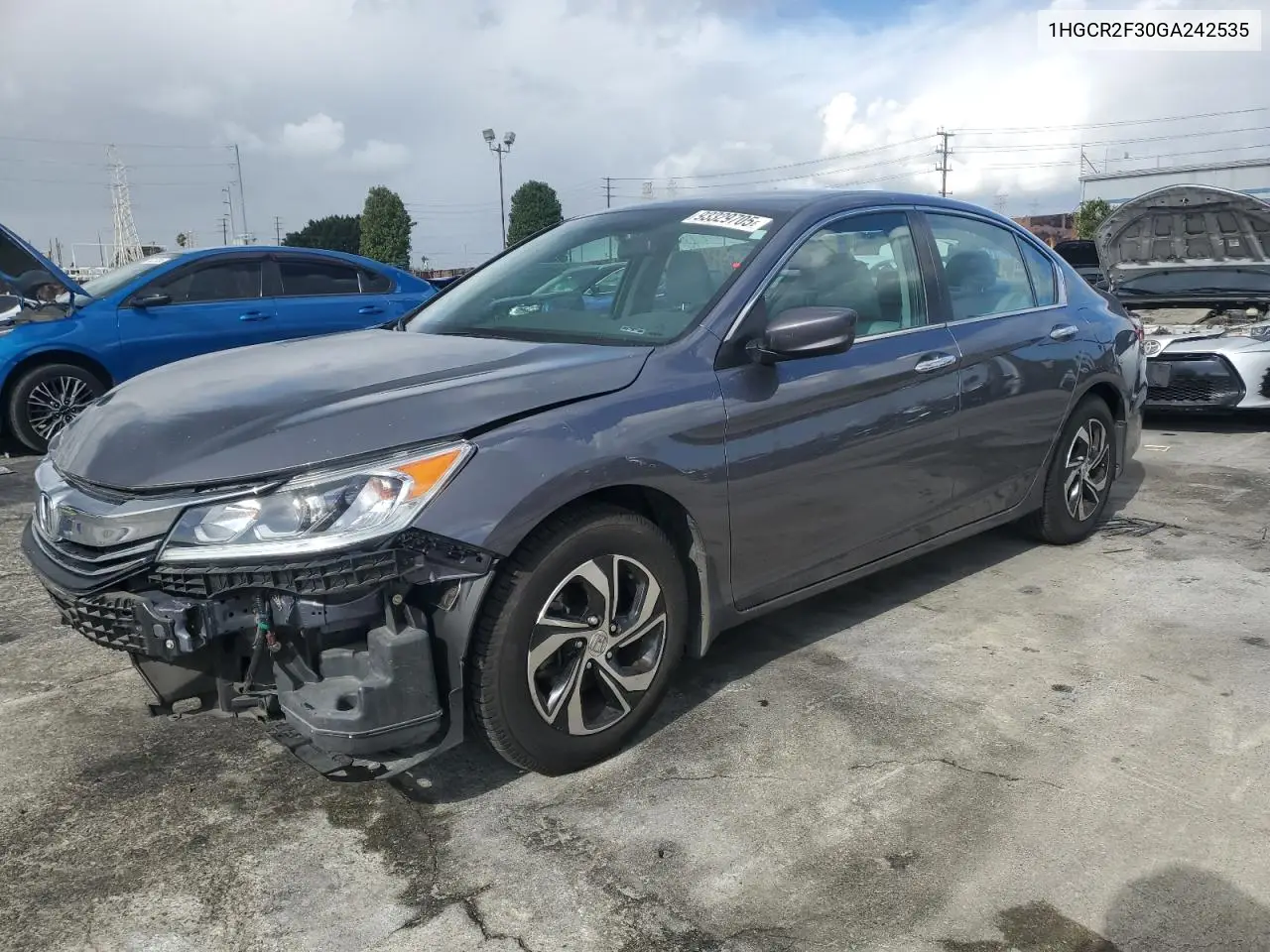 1HGCR2F30GA242535 2016 Honda Accord Lx