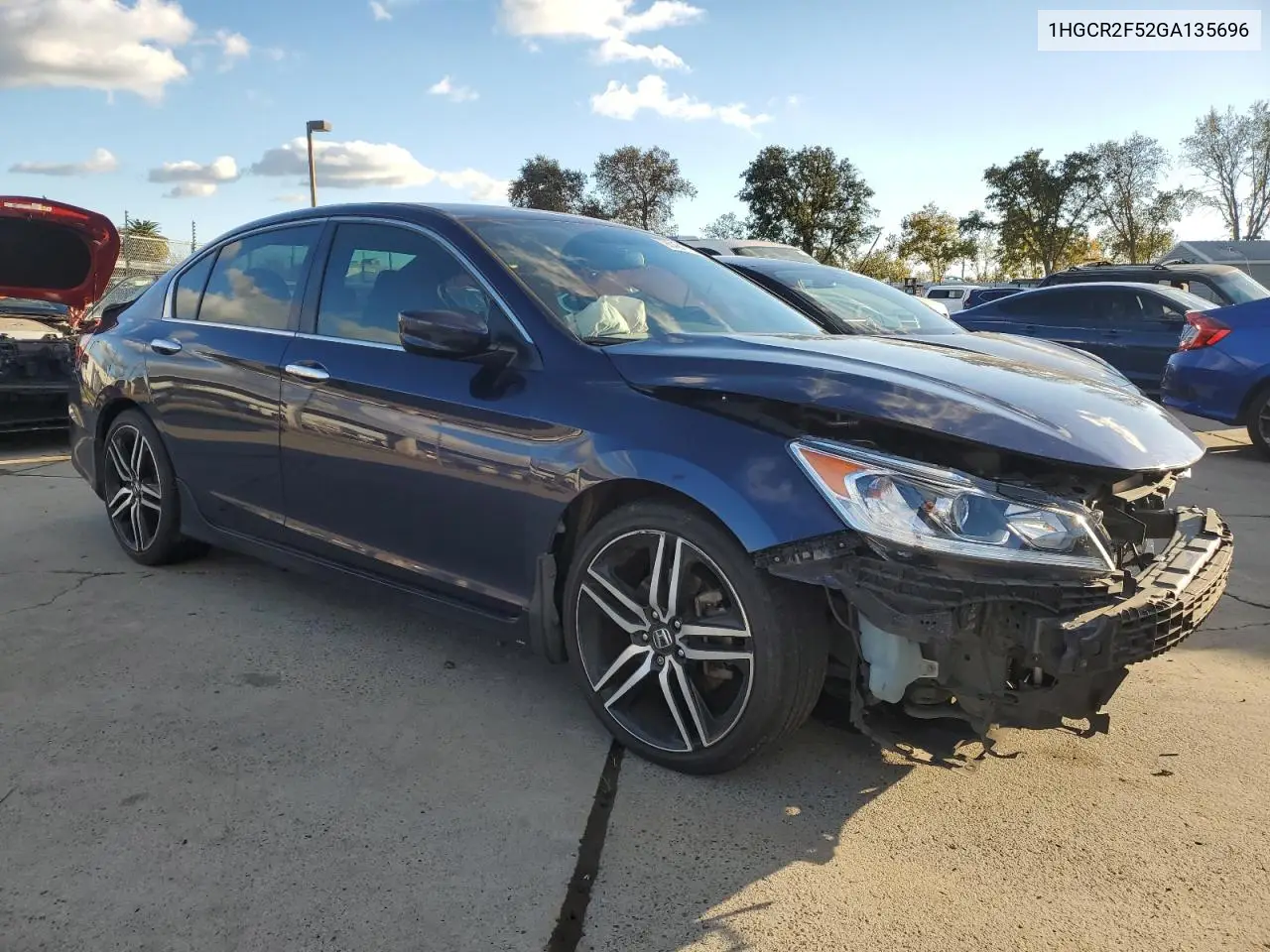 1HGCR2F52GA135696 2016 Honda Accord Sport