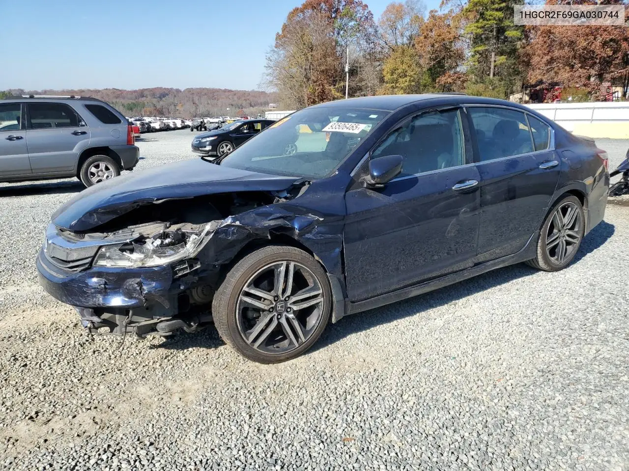1HGCR2F69GA030744 2016 Honda Accord Sport