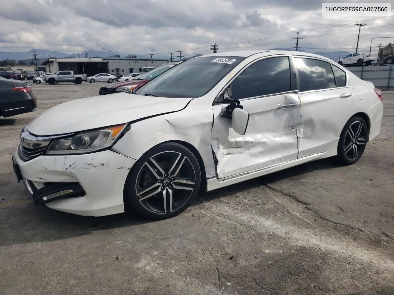 1HGCR2F59GA067560 2016 Honda Accord Sport