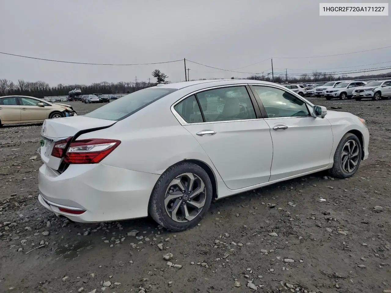 1HGCR2F72GA171227 2016 Honda Accord Ex
