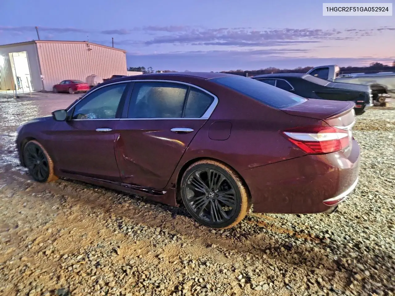 1HGCR2F51GA052924 2016 Honda Accord Sport
