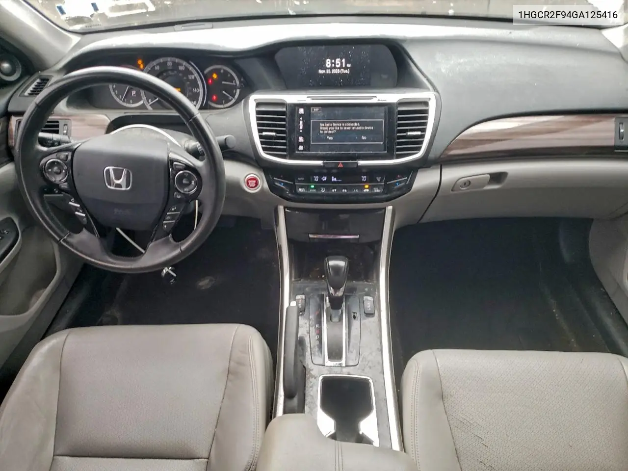 1HGCR2F94GA125416 2016 Honda Accord Exl