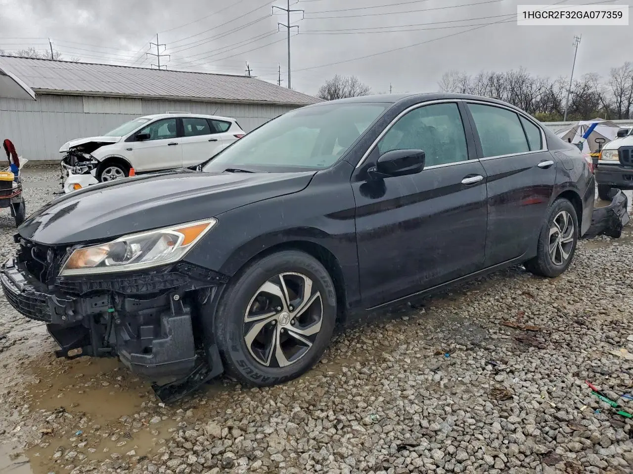 1HGCR2F32GA077359 2016 Honda Accord Lx