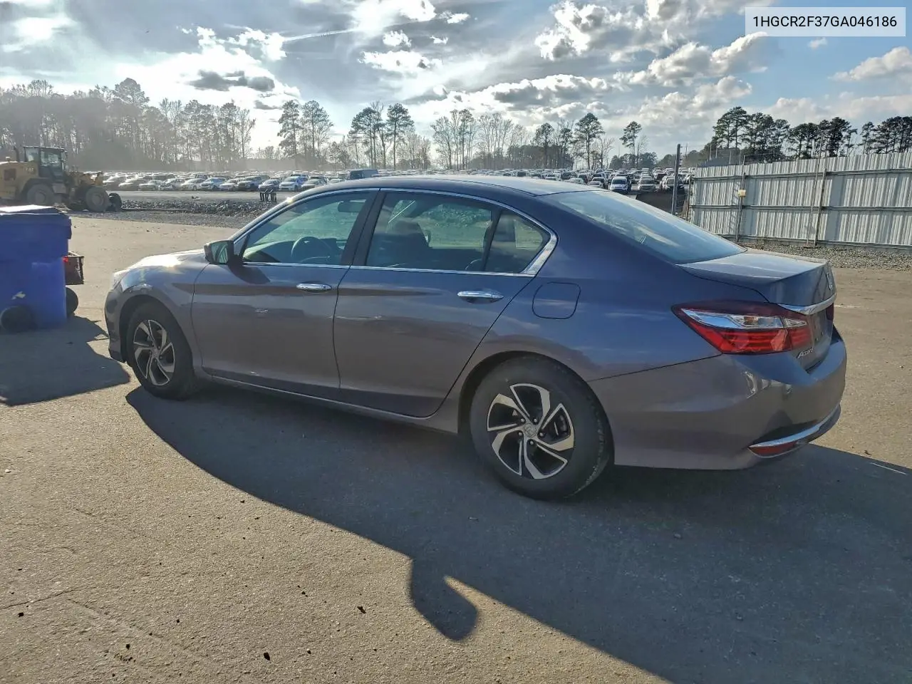 1HGCR2F37GA046186 2016 Honda Accord Lx