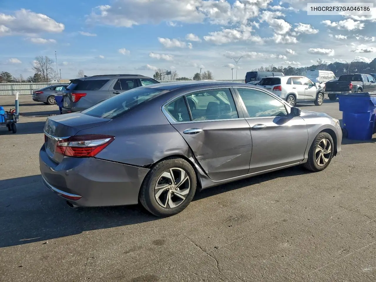 1HGCR2F37GA046186 2016 Honda Accord Lx