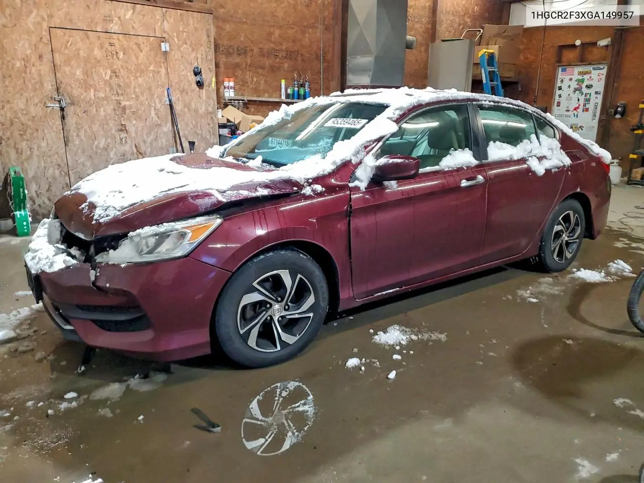 1HGCR2F3XGA149957 2016 Honda Accord Lx