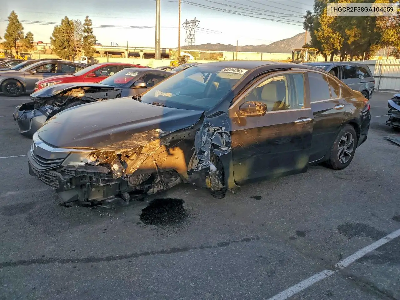 1HGCR2F38GA104659 2016 Honda Accord Lx