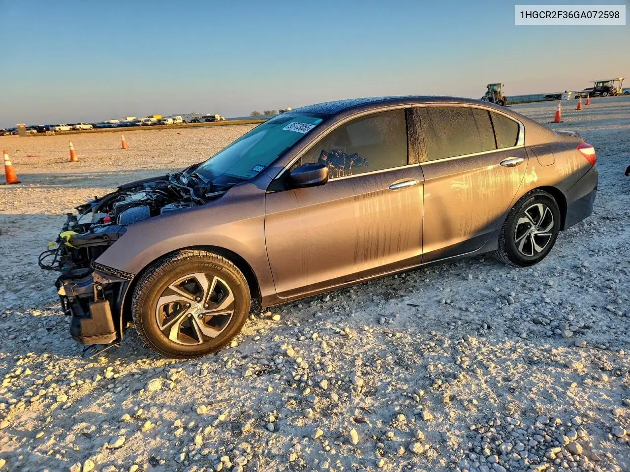 1HGCR2F36GA072598 2016 Honda Accord Lx