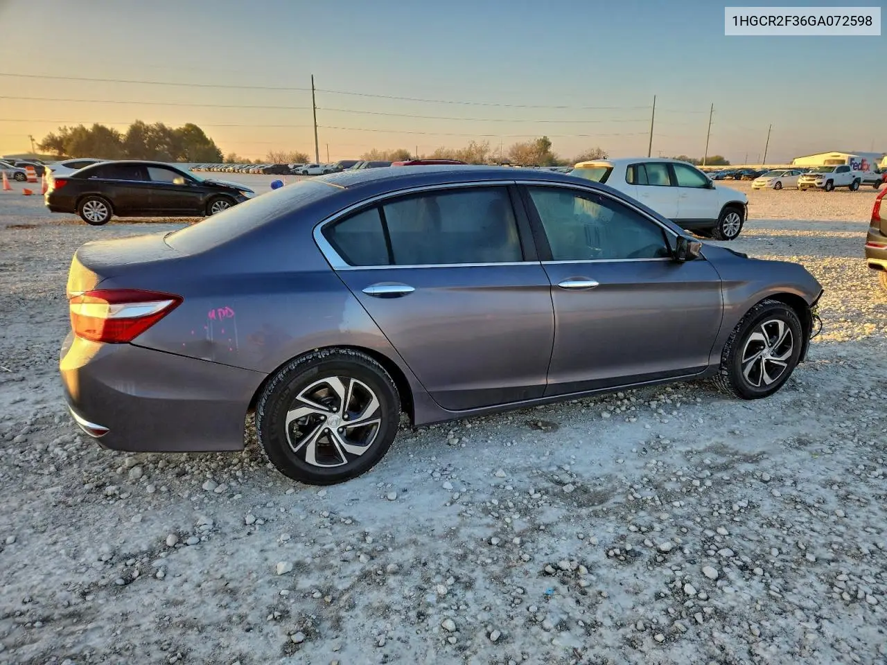 1HGCR2F36GA072598 2016 Honda Accord Lx