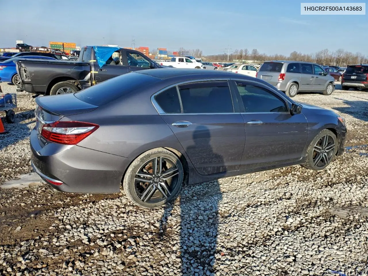 1HGCR2F50GA143683 2016 Honda Accord Sport