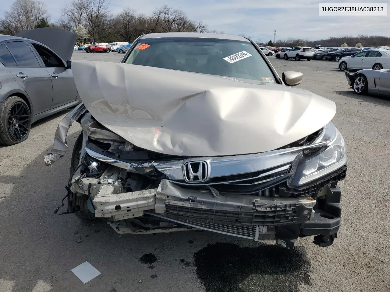 2017 Honda Accord Lx VIN: 1HGCR2F38HA038213 Lot: 48332694