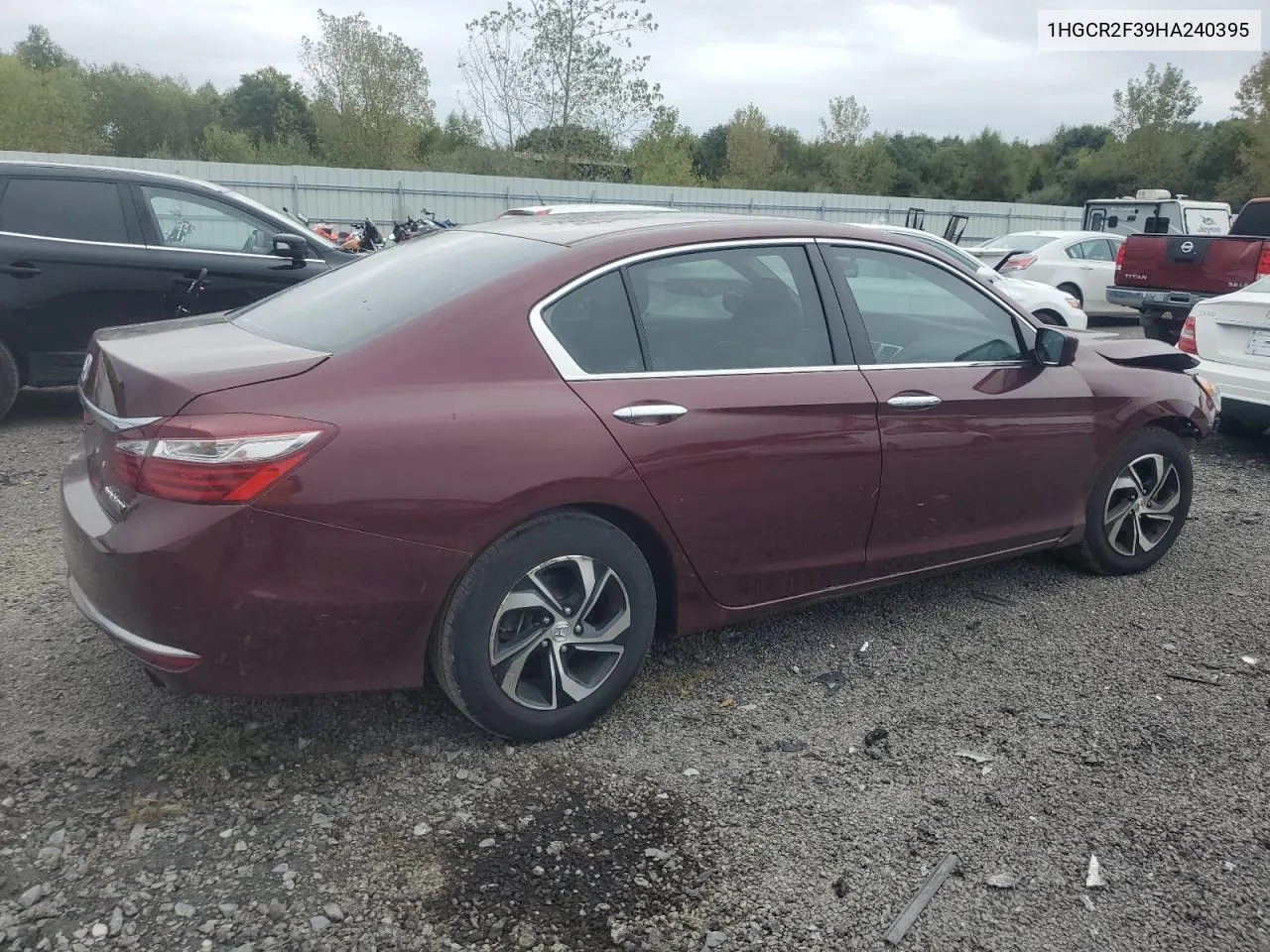 2017 Honda Accord Lx VIN: 1HGCR2F39HA240395 Lot: 72926514