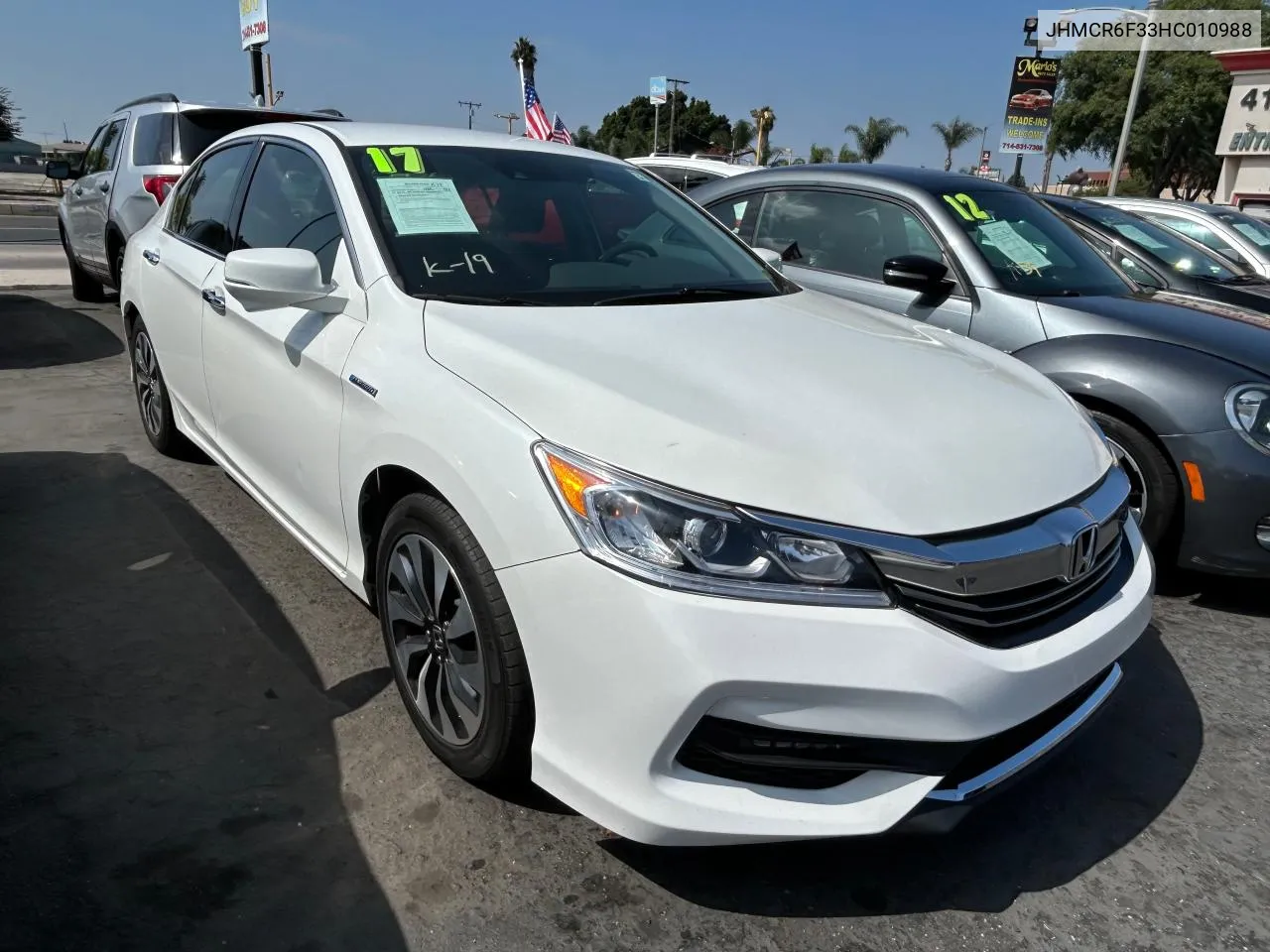 2017 Honda Accord Hybrid VIN: JHMCR6F33HC010988 Lot: 73413004